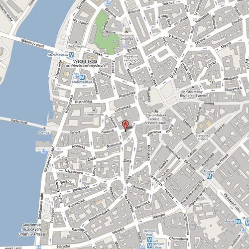 locate your prague apartment on the map