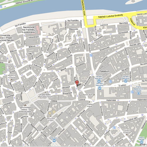 locate your prague apartment on the map