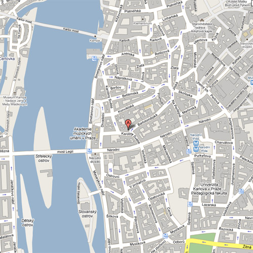 locate your prague apartment on the map
